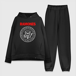 Женский костюм оверсайз RAMONES, цвет: черный