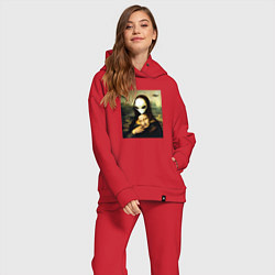 Женский костюм оверсайз Mona Lisa, цвет: красный — фото 2