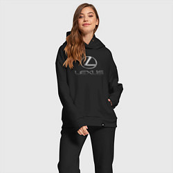 Женский костюм оверсайз LEXUS, цвет: черный — фото 2