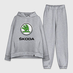 Женский костюм оверсайз SKODA, цвет: меланж