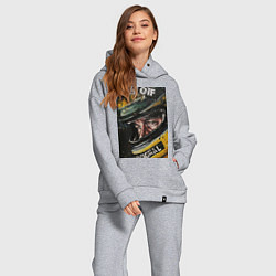 Женский костюм оверсайз Айртон Сенна, цвет: меланж — фото 2