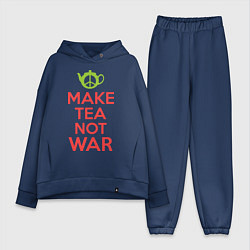 Женский костюм оверсайз Make tea not war