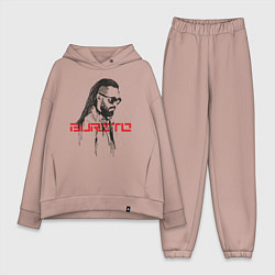 Женский костюм оверсайз Группа Burito, цвет: пыльно-розовый