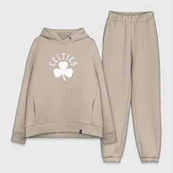 Женский костюм оверсайз Бостон Селтикс, цвет: миндальный