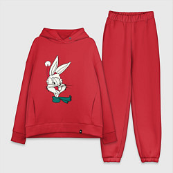 Женский костюм оверсайз Bugs Bunny, цвет: красный