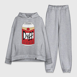 Женский костюм оверсайз Duff Beer, цвет: меланж