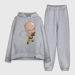 Женский костюм оверсайз One Punch Man, цвет: меланж