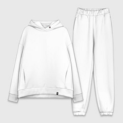 Женский костюм оверсайз BURN CORPO SHIT, цвет: белый