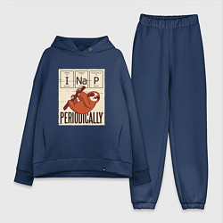 Женский костюм оверсайз I Nap Periodically, цвет: тёмно-синий