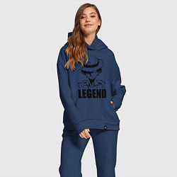 Женский костюм оверсайз Луффи Легенда One Piece, цвет: тёмно-синий — фото 2