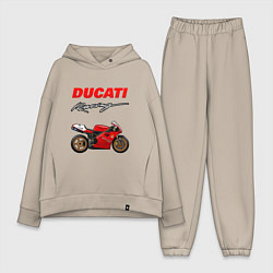 Женский костюм оверсайз DUCATI ДУКАТИ MOTOSPORT