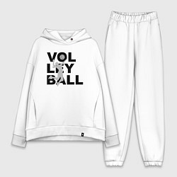 Женский костюм оверсайз Volleyball, цвет: белый