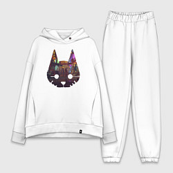 Женский костюм оверсайз Stray: City Cat, цвет: белый