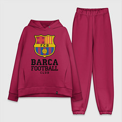 Женский костюм оверсайз Barcelona Football Club, цвет: маджента