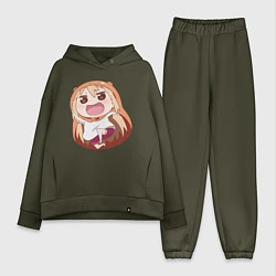 Женский костюм оверсайз Umaru, цвет: хаки