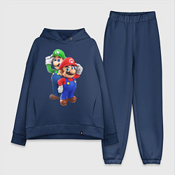 Женский костюм оверсайз Mario Bros, цвет: тёмно-синий