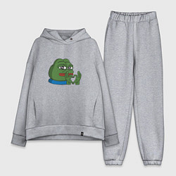 Женский костюм оверсайз Pepe love пепе лов, цвет: меланж