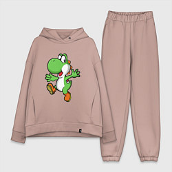 Женский костюм оверсайз Mario Yoshi, цвет: пыльно-розовый