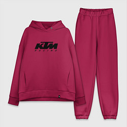 Женский костюм оверсайз КТМ МОТОКРОСС KTM RACING, цвет: маджента