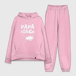 Женский костюм оверсайз Papa roach Таракан, цвет: светло-розовый