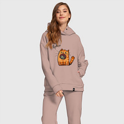 Женский костюм оверсайз Оркота, цвет: пыльно-розовый — фото 2
