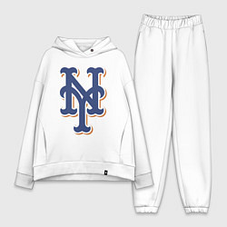 Женский костюм оверсайз New York Mets - baseball team, цвет: белый
