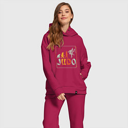 Женский костюм оверсайз Judo Warriors, цвет: маджента — фото 2