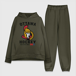 Женский костюм оверсайз OTTAWA SENATORS ОТТАВА СЕНАТОРЗ, цвет: хаки