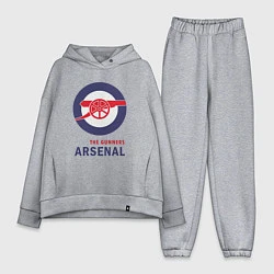 Женский костюм оверсайз Arsenal The Gunners, цвет: меланж