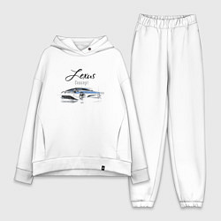 Женский костюм оверсайз Lexus Concept, цвет: белый