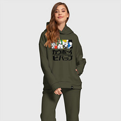 Женский костюм оверсайз Ковбойский Бибоп Cowboy Bebop, цвет: хаки — фото 2