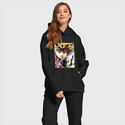 Женский костюм оверсайз Джорно Джованна из ДжоДжо, цвет: черный — фото 2