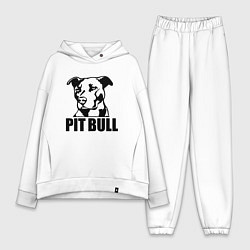 Женский костюм оверсайз Pit Bull Power, цвет: белый