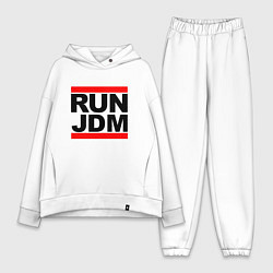 Женский костюм оверсайз Run JDM Japan, цвет: белый