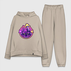 Женский костюм оверсайз Грибной черепок