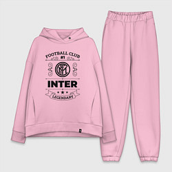 Женский костюм оверсайз Inter: Football Club Number 1 Legendary, цвет: светло-розовый