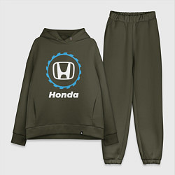 Женский костюм оверсайз Honda в стиле Top Gear, цвет: хаки