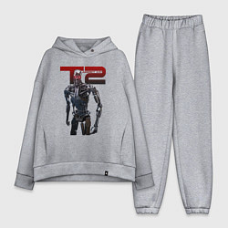 Женский костюм оверсайз Terminator 2 - T800, цвет: меланж