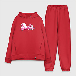 Женский костюм оверсайз Barbie logo, цвет: красный
