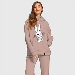 Женский костюм оверсайз Angel Bunny - my little pony - cartoon, цвет: пыльно-розовый — фото 2