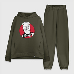 Женский костюм оверсайз Доктор Ливси - KFC Edition, цвет: хаки