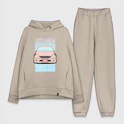 Женский костюм оверсайз Toyota Altezza stance, цвет: миндальный