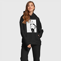 Женский костюм оверсайз Человек-бензопила Пауэр, цвет: черный — фото 2