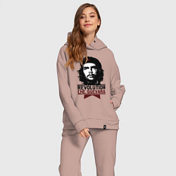 Женский костюм оверсайз Revolution hero, цвет: пыльно-розовый — фото 2