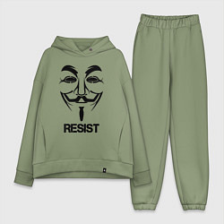 Женский костюм оверсайз Guy Fawkes - resist