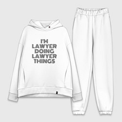 Женский костюм оверсайз Im doing lawyer things, цвет: белый