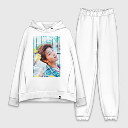 Женский костюм оверсайз Handsome Namjoon, цвет: белый