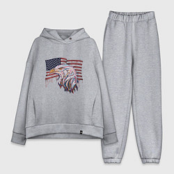 Женский костюм оверсайз American eagle, цвет: меланж