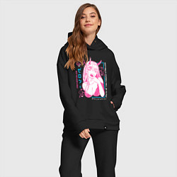 Женский костюм оверсайз Zero Two anime, цвет: черный — фото 2