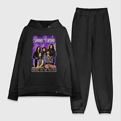 Женский костюм оверсайз Deep Purple rock, цвет: черный